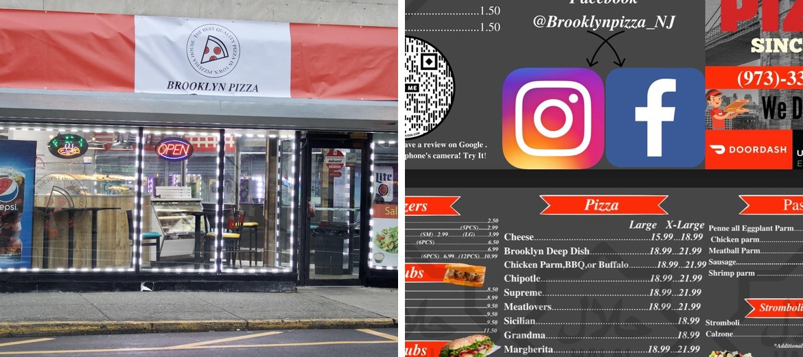 Brooklyn Pizza Menu