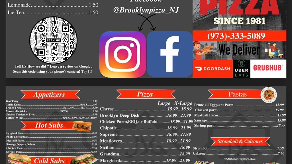 Brooklyn Pizza Menu image 1